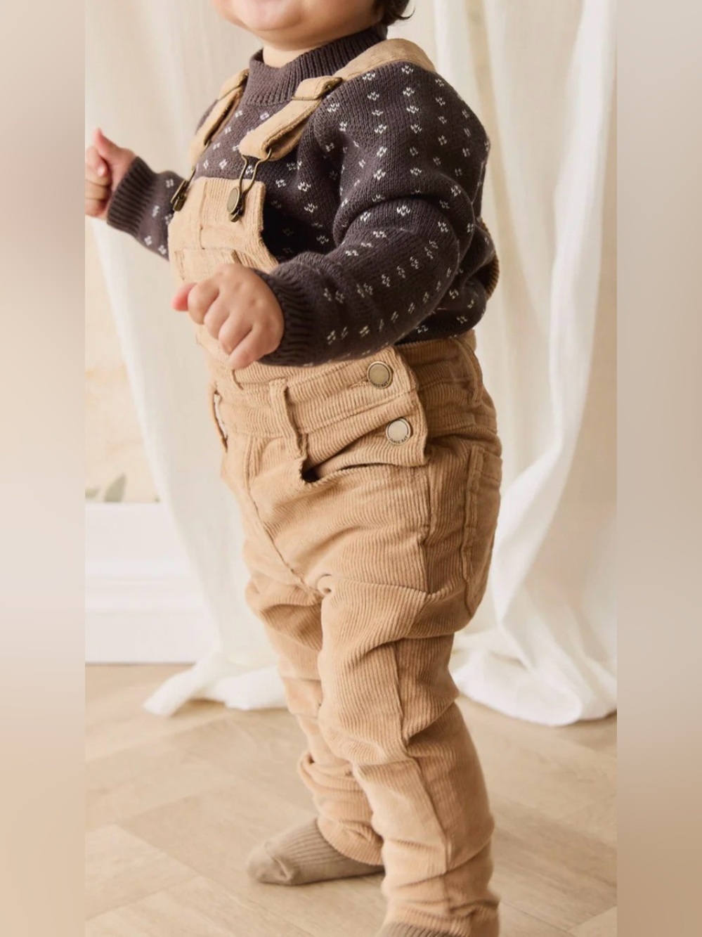 Jamie Kay Jordie Corduroy Overalls 1Y Dark Chocolate Brown Cords Jumper Cotton